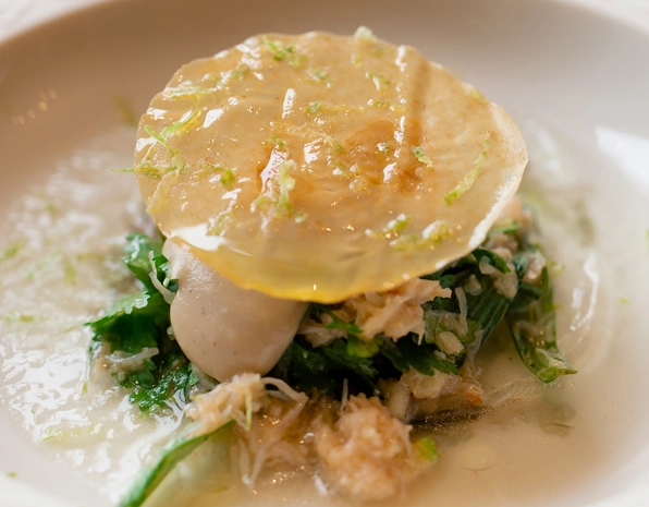 plat du restaurant gastronomique le M