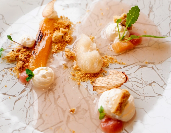 plat du restaurant gastronomique le M
